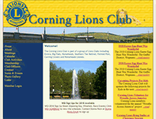 Tablet Screenshot of corninglionsclub.org